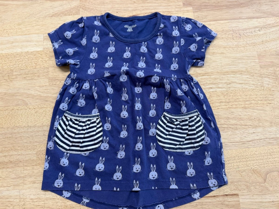 Little Maven Bunny Dress – 24M | Blue Light Fade