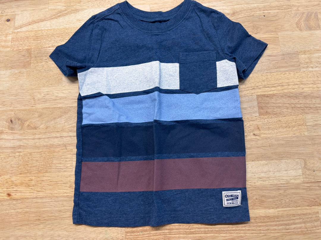 OshKosh Shirt – Size 5T Blue Stripe