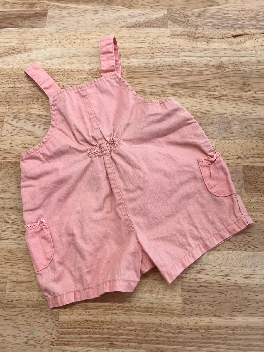 Sonoma 3 - 6 Month Peach Overalls - Nest and Sprout - Consignment