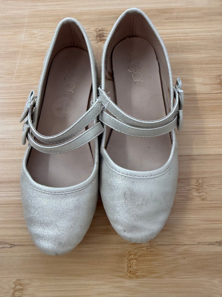 Sugar Gold Sparkle Ballet Flat – 2M | Junior Fit | Play - Nest and Sprout-Consignment