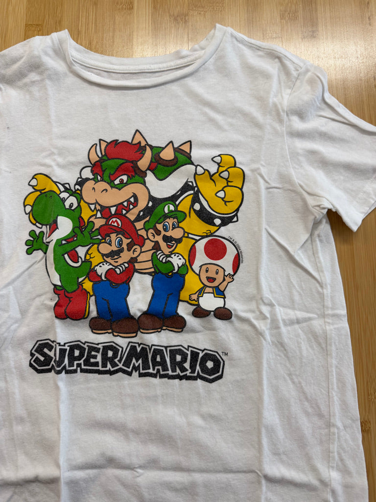 Old Navy Mario Graphic T-Shirt – XL (14–16) | White | Play