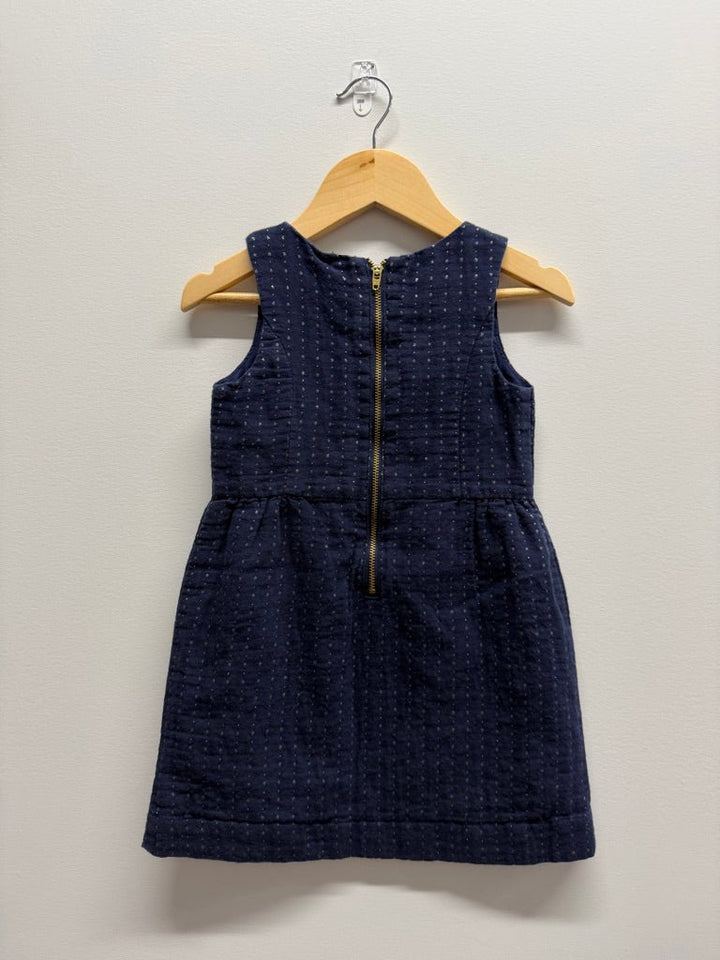 OshKosh Special Occasion Dress – 3T | Navy Gold Sleek Fit - Nest and Sprout-Consignment