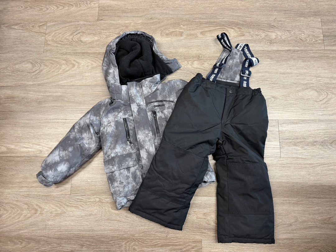 OshKosh Snow Jacket and Snow Pants Set – 4 | Grey Shell