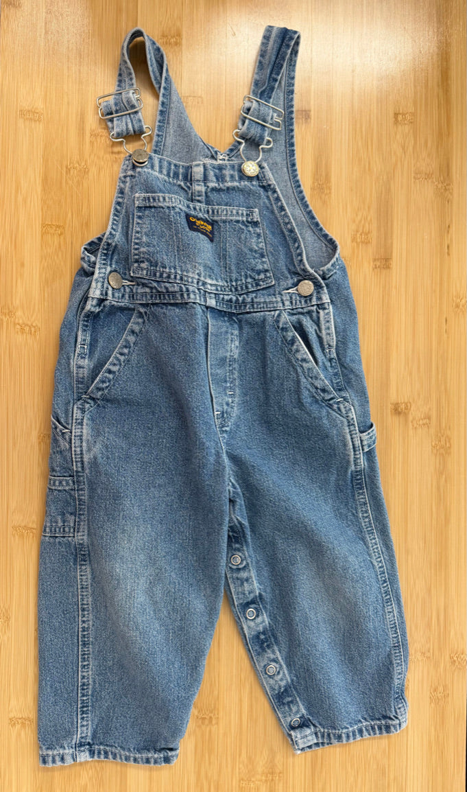 OshKosh 90s Overalls – 3T | The Genuine Article Light Wash 100% Cotton