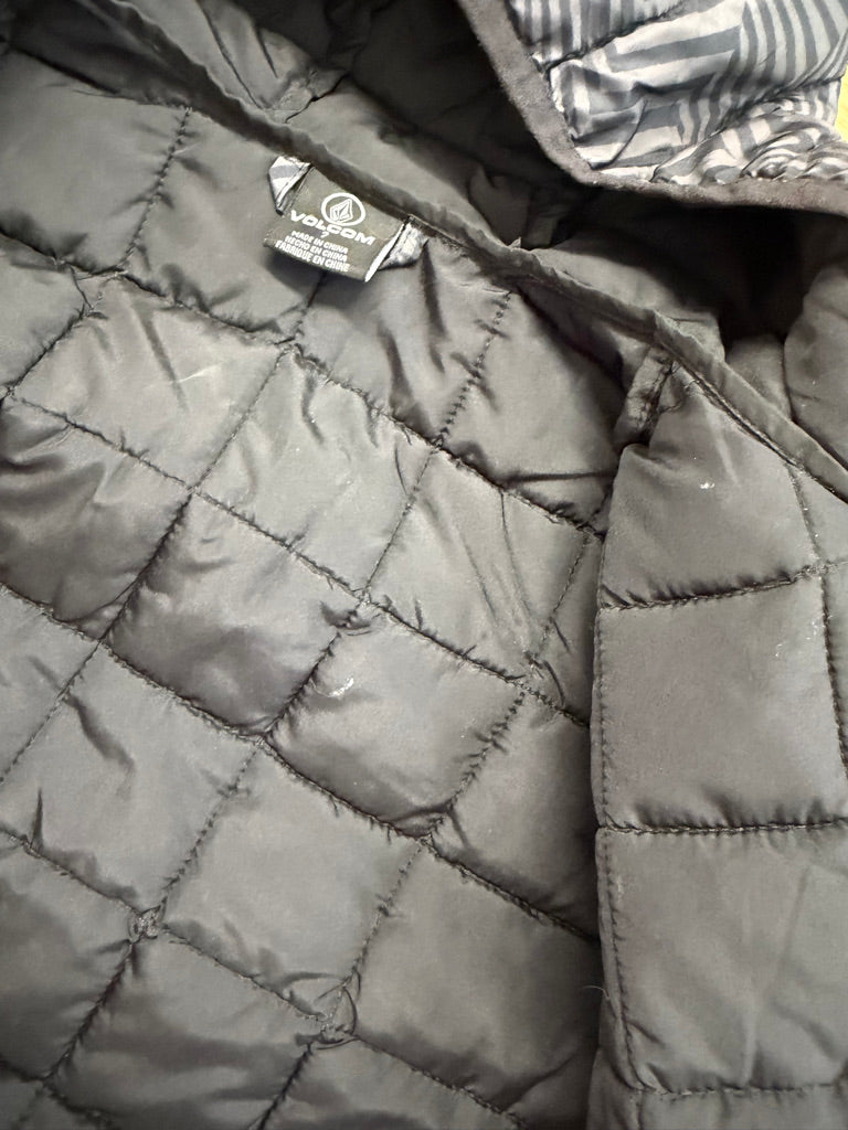Volcom Geometric Print Puffer Jacket – 7 | Hooded