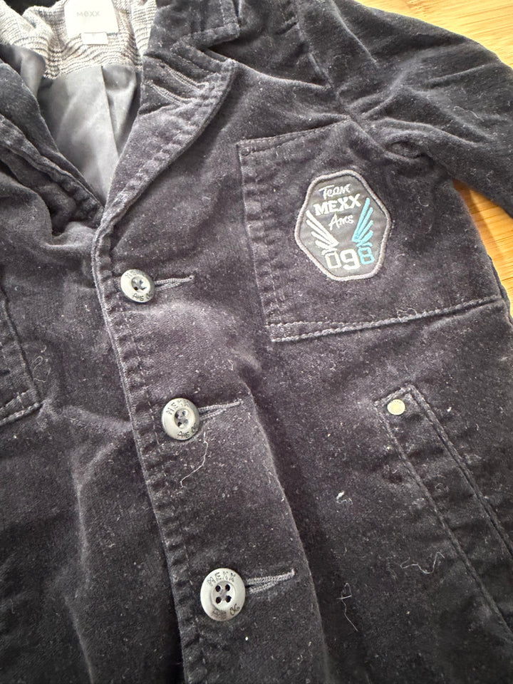 Mexx Corduroy Velour Blazer – 18–24M | Black Team Mexx Patch