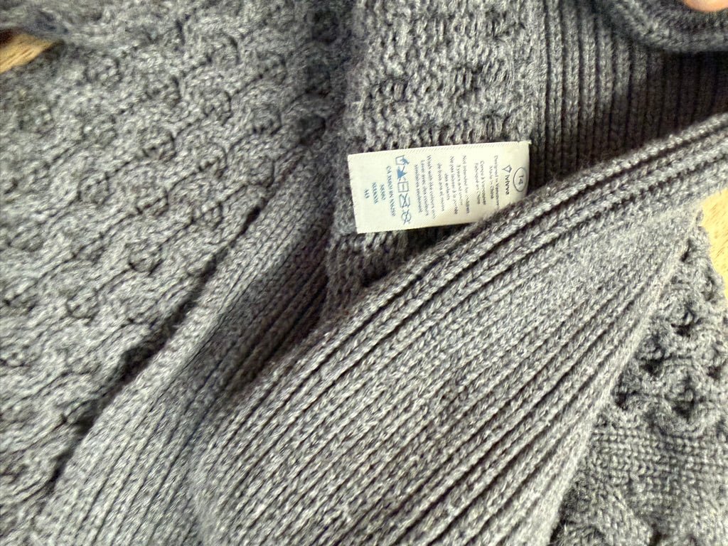 Ivivva Open Weave Cardigan – 14 | Charcoal - Nest and Sprout-Consignment