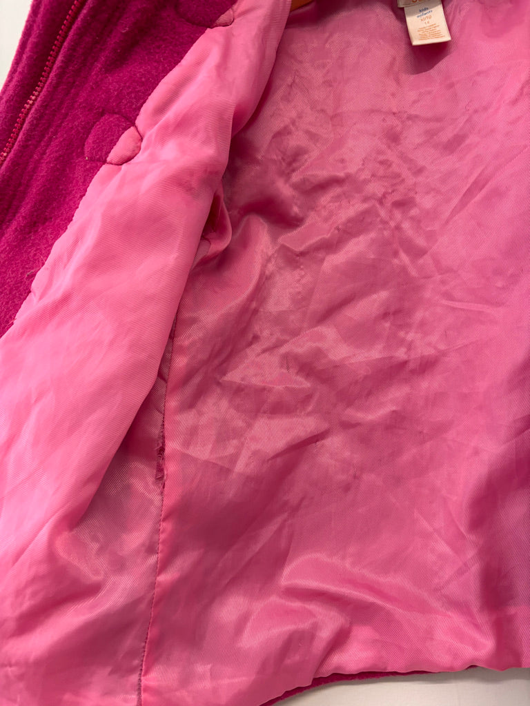 Joe Fresh Peacoat – 14 Bright Pink Wool Blend fair condition