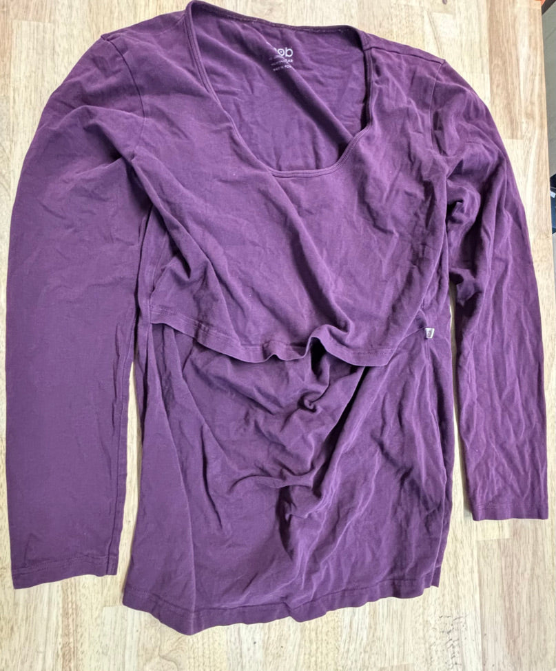 Boob Design Large Nursing Top Eggplant