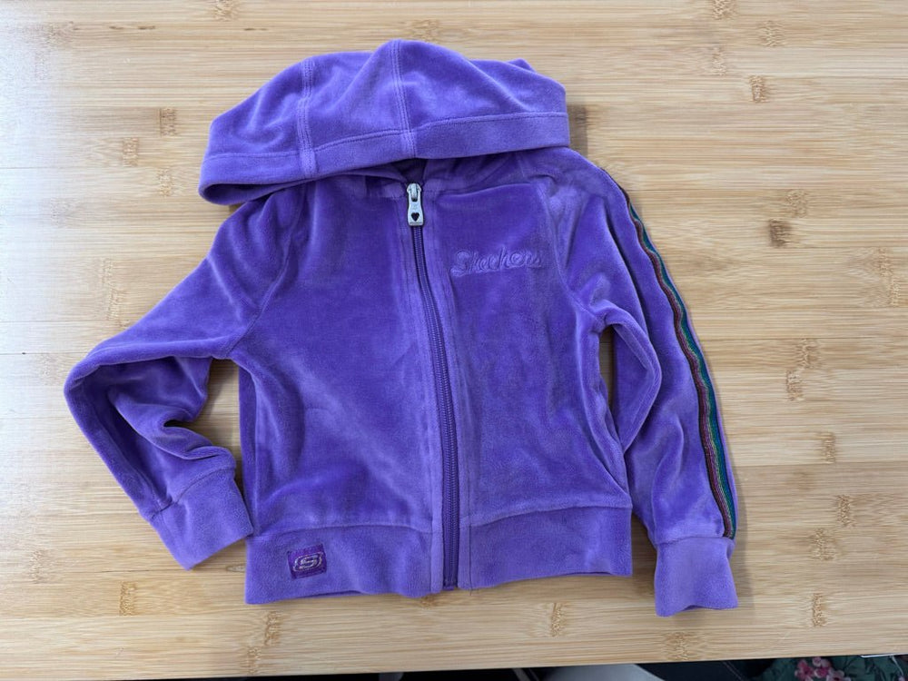 Skechers Velour Tracksuit – 2T | Fleece Zip-Up Sweatshirt & Matching Pants - Nest and Sprout-Consignment