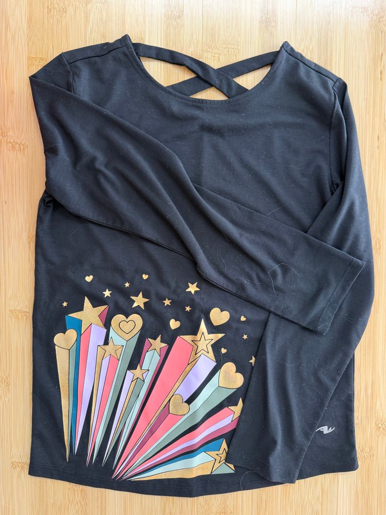 Athletic Works 3/4 Sleeve Top – 10/12 | Graphic Image - Nest and Sprout-Consignment