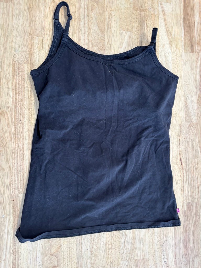 Glamourmom Nursing Tank Black Built - In Bra | Size L - Nest and Sprout - Consignment
