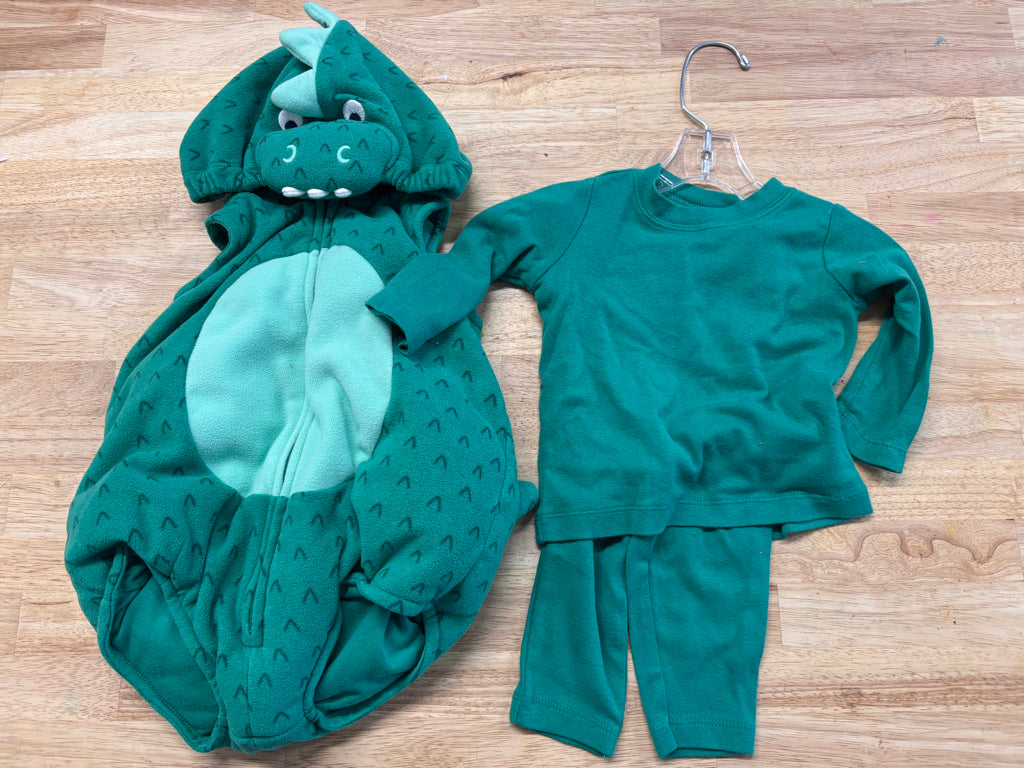 Carters Dinosaur Costume with Base Layer – Size 6-9M