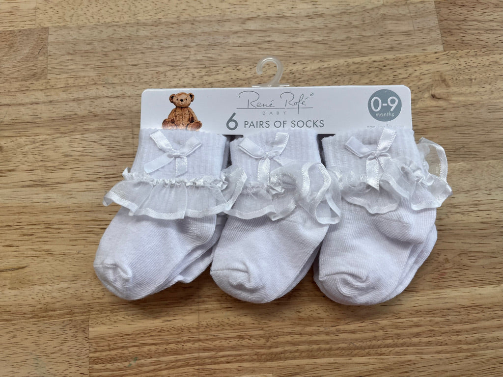 Rene Rofe 0–9M Socks – Set of 6 (NWT)