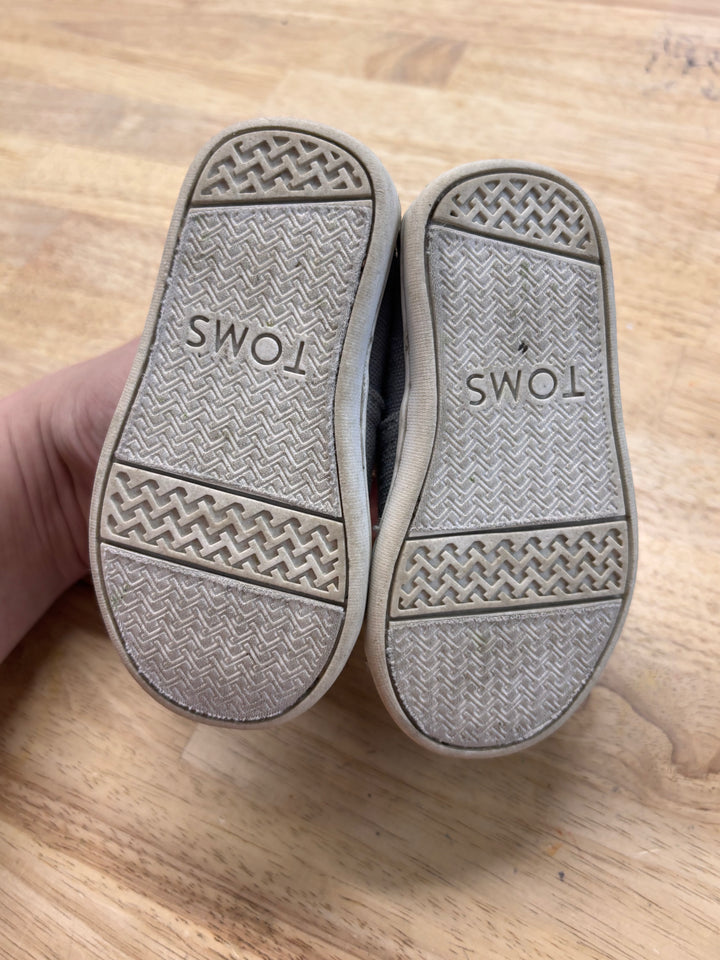 Toms Canvas Shoes Grey kSize 5