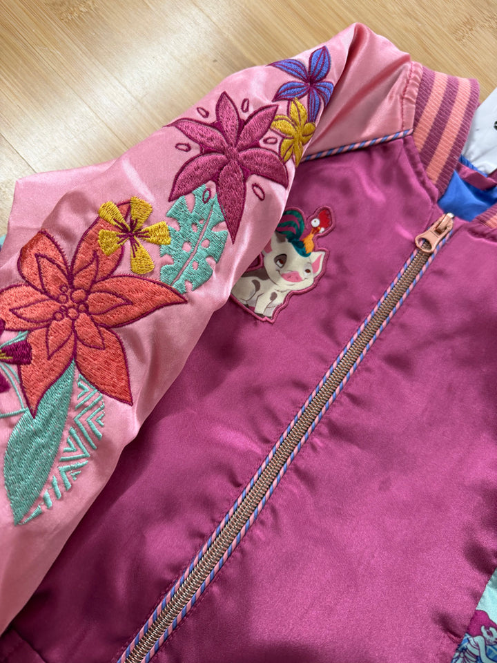Disney Store Moana Sheer Jacket – 3 | Pink | Zip-Up with Collar