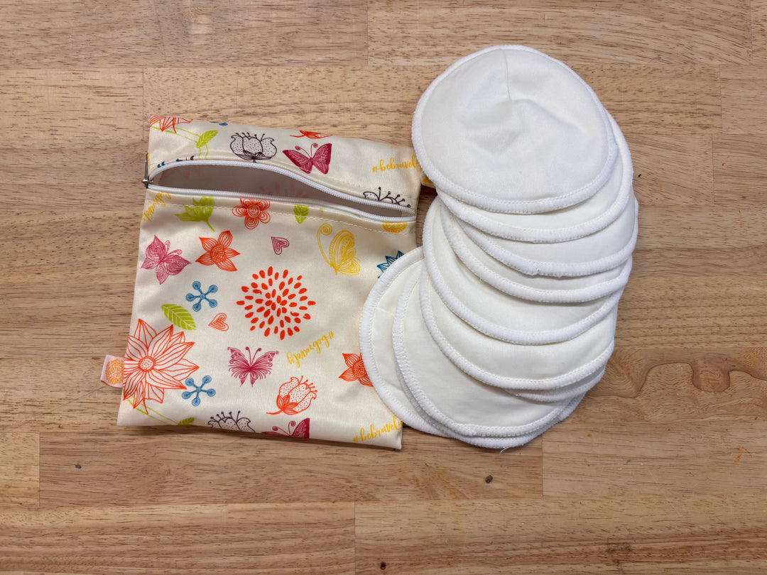 KeaBabies Nursing Pads Set with Wet Bag