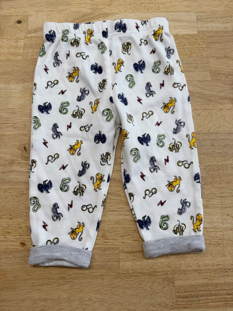Harry Potter Leggings – 6–12M | White Gryffindor Graphics
