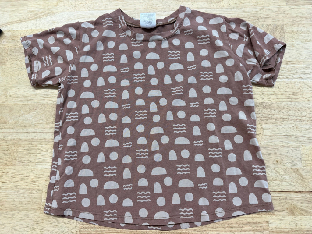 Jax & Lennon Geometric Allover T-Shirt – Youth L | Brown