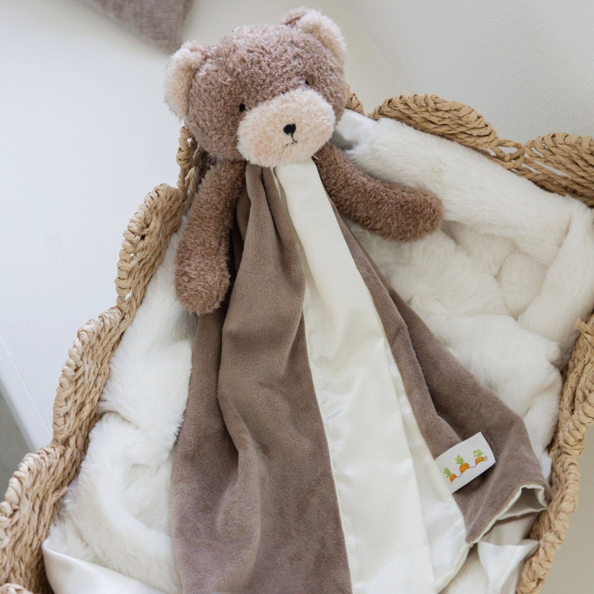 SIMPLE Cubby Bear Buddy Blanket - Nest and Sprout - Bunnies By the Bay