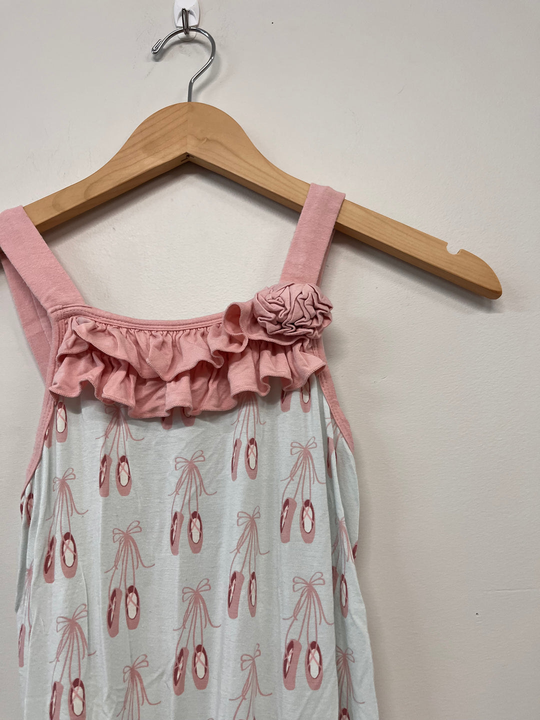 Kickee 10/12 Mint Ballet Slippers Tank Romper