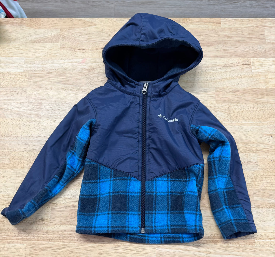 Columbia Fleece Half-Zip Hooded Jacket – 3T | Lightweight