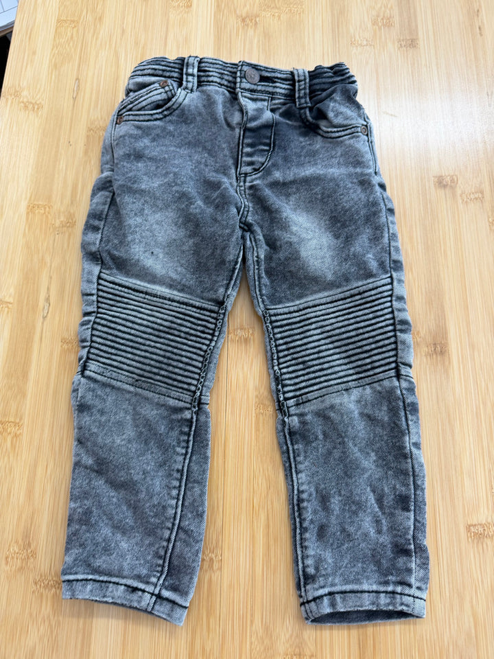 Zara Baby Boy Jeans – 18–24M | Grey & Black | Play