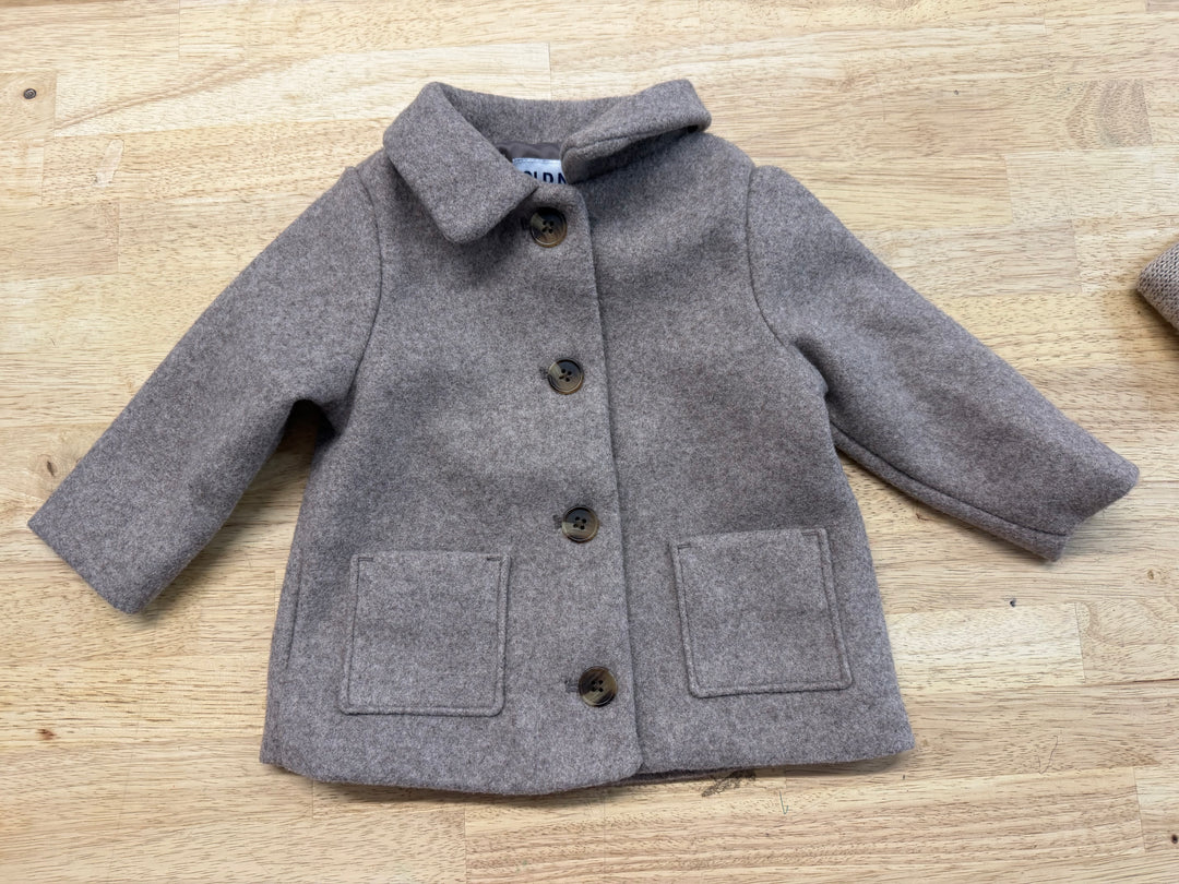Old Navy Light Brown Dress Coat – 6–12M | Polyester