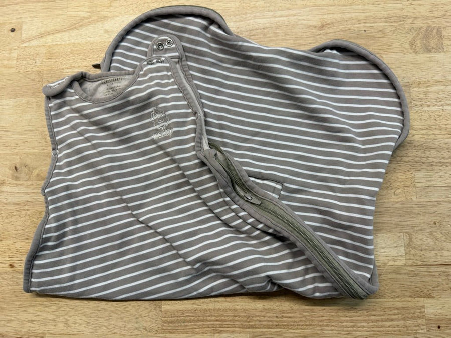 Woolino Striped Sleep Bag – One Size | Neutral - Nest and Sprout - Consignment