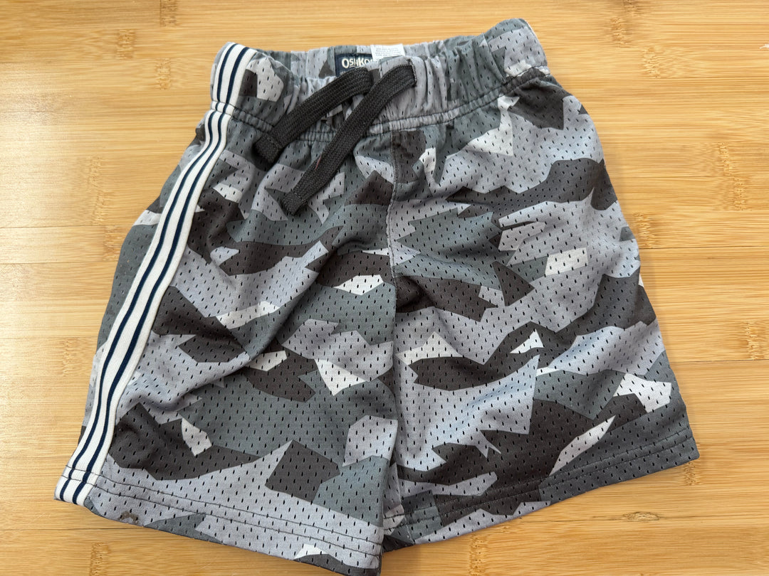 OshKosh Active Wear Camo Shorts – 4 | Grey