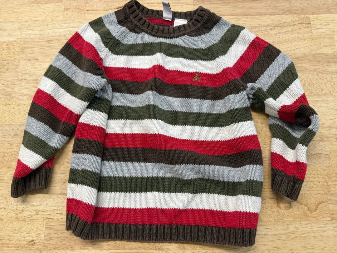 Gap Knit Sweater – 4 | Red, White, Green, Grey and Brown - Nest and Sprout-Consignment