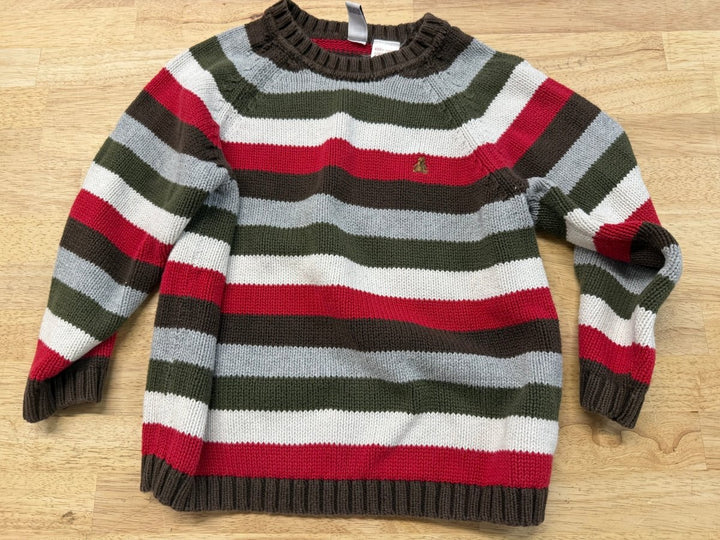 Gap Knit Sweater – 4 | Red, White, Green, Grey and Brown - Nest and Sprout-Consignment