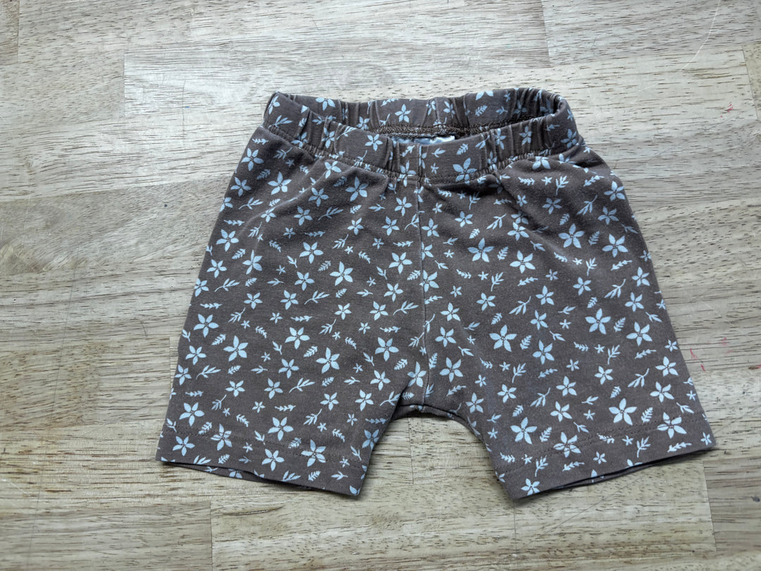 Jax & Lennon Floral Bike Shorts Brown | Size 12–18M