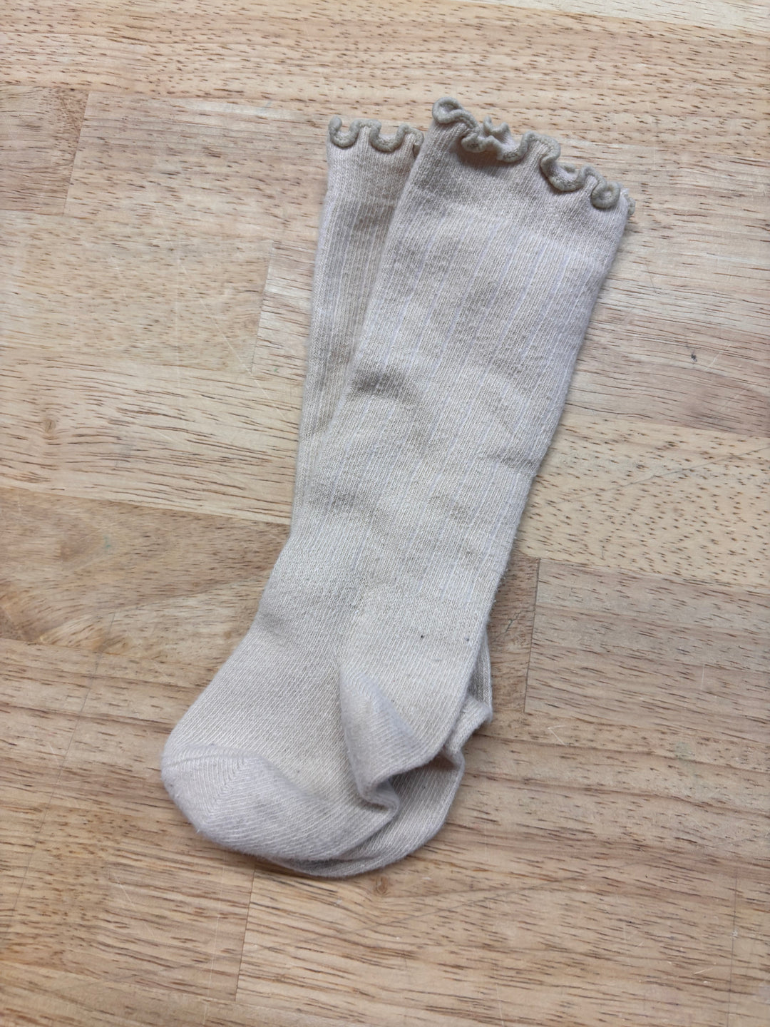 Beige Knee-High Socks 8-9cm