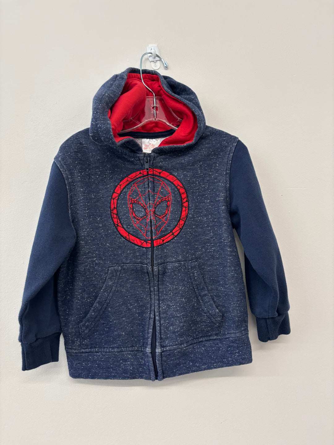 Spiderman Zip Up Sweater, 4T Clearance