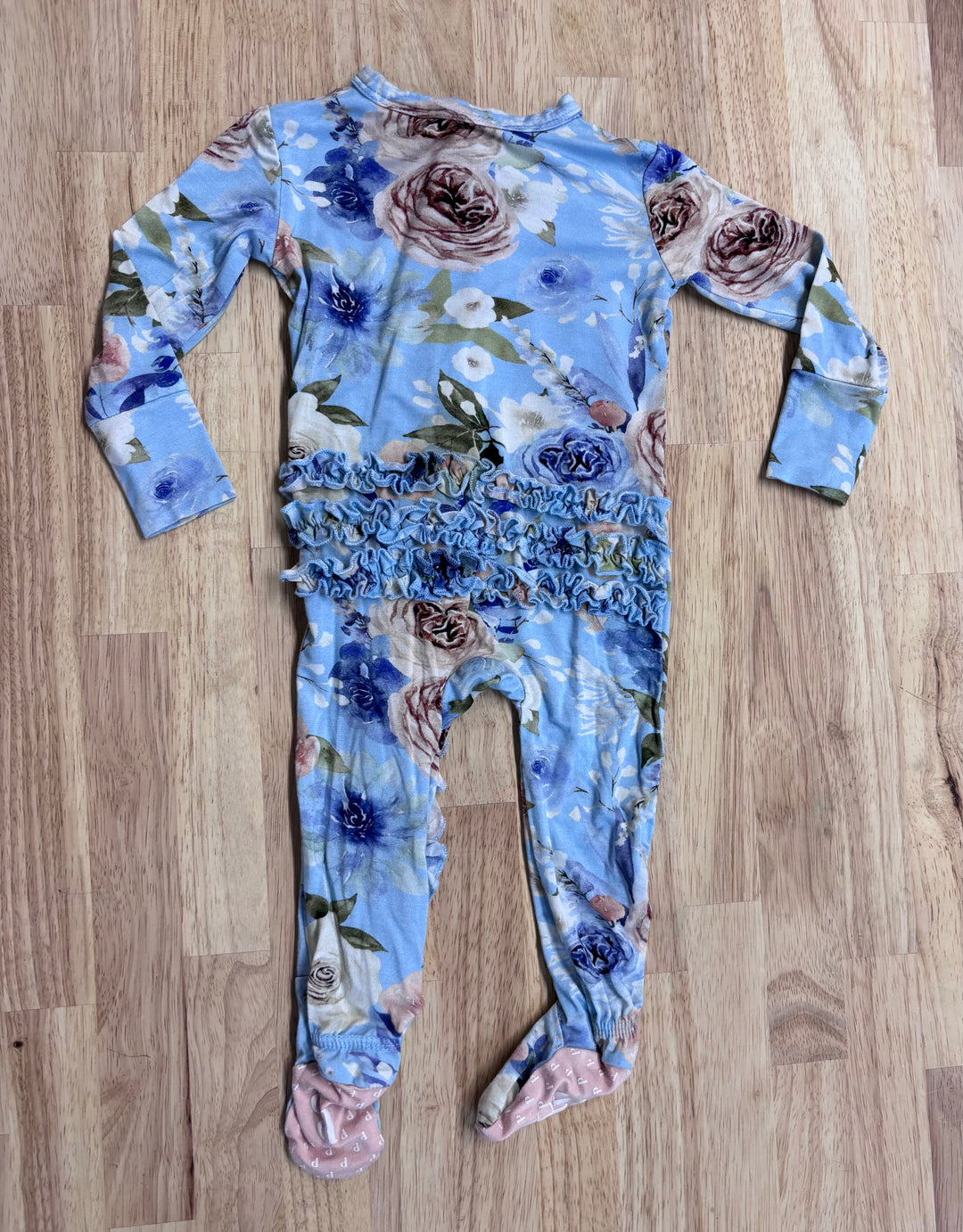 Posh Peanut Ruffle Romper - 3-6M