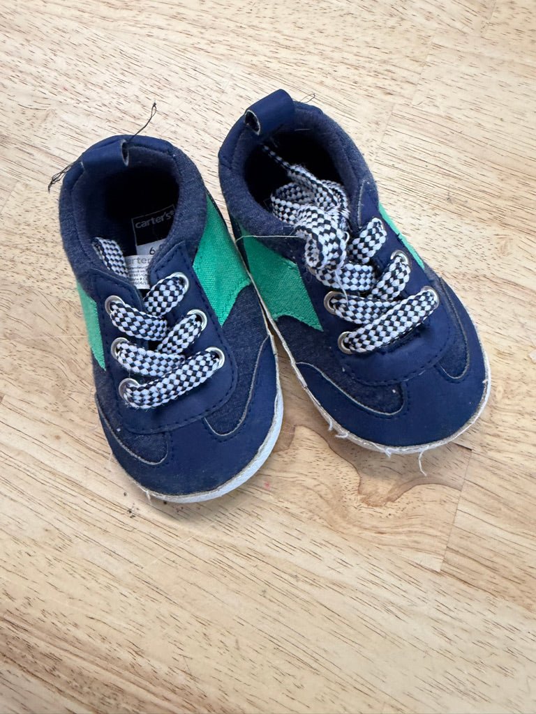 Carter's Crib Shoes – 6–9M | Soft Sole Slip - On - Nest and Sprout - Consignment