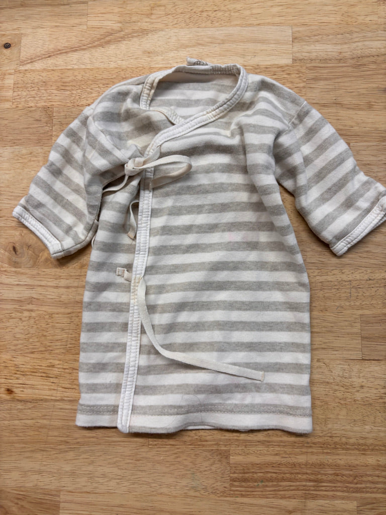 Primeval Organic Cotton Kimono Top – 80 Striped