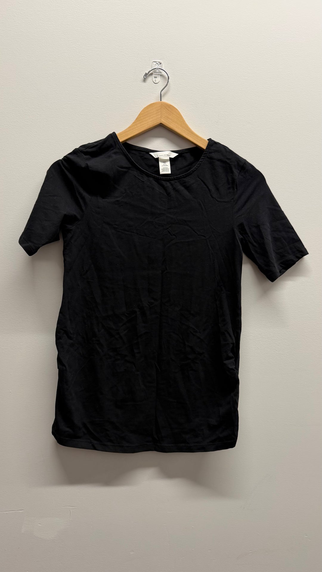 H&M Mama Maternity Shirt – Small | Black | Short Sleeve