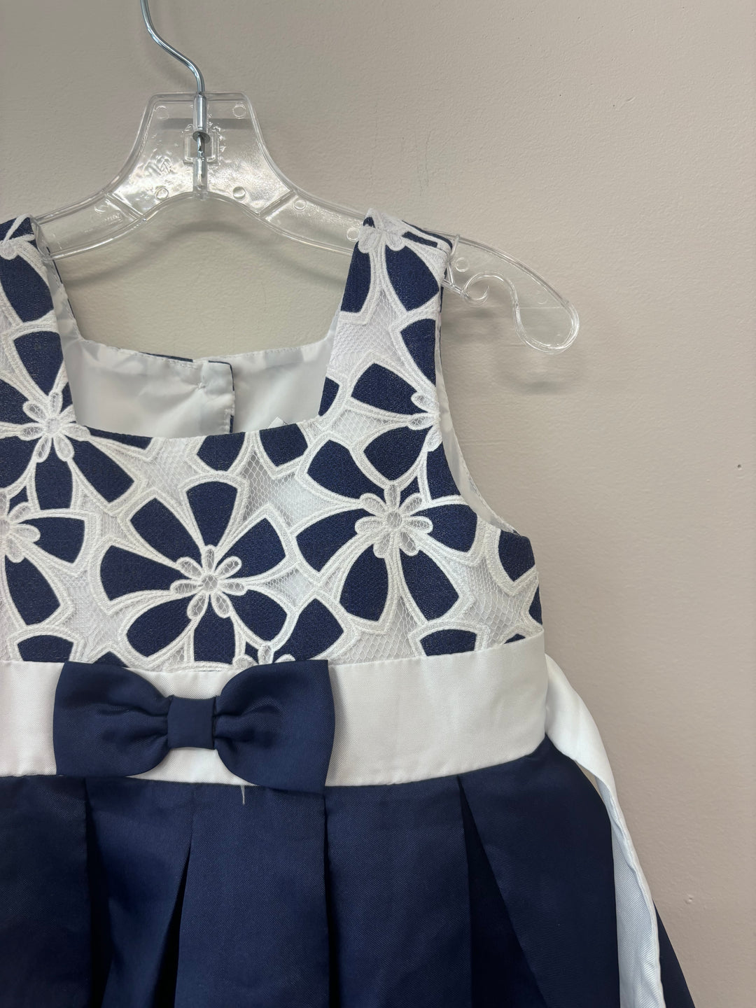 Joanna Michelle Navy/White Dress (3T)