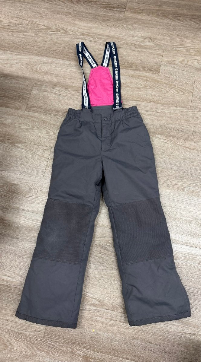 OshKosh Snow Pants with Suspenders – 10 | Light Grey - Nest and Sprout-Consignment