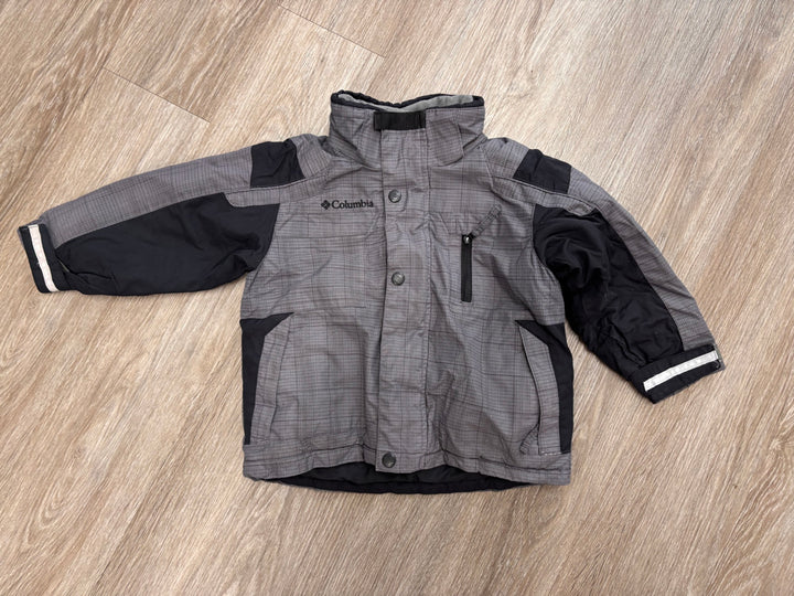 Columbia Plaid Winter Jacket 3T – Grey