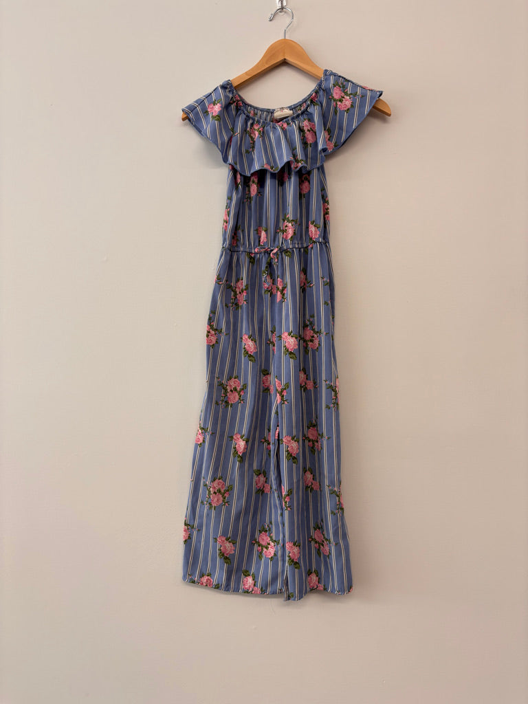 Jenna & Jessie Romper – 12 Blue Stripe