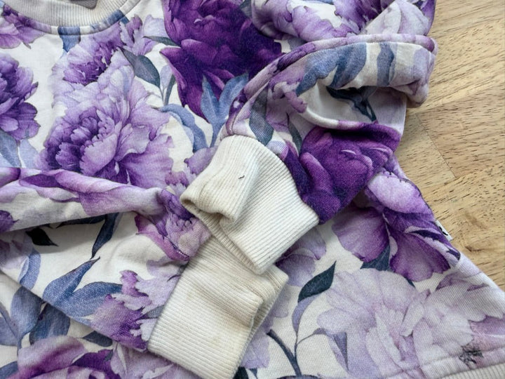 Bums & Roses Two - Piece Jogger Set – 18–24M | Purple Floral (Play) - Nest and Sprout - Consignment