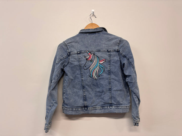 George Denim Jacket – Size 8 Unicorn Back