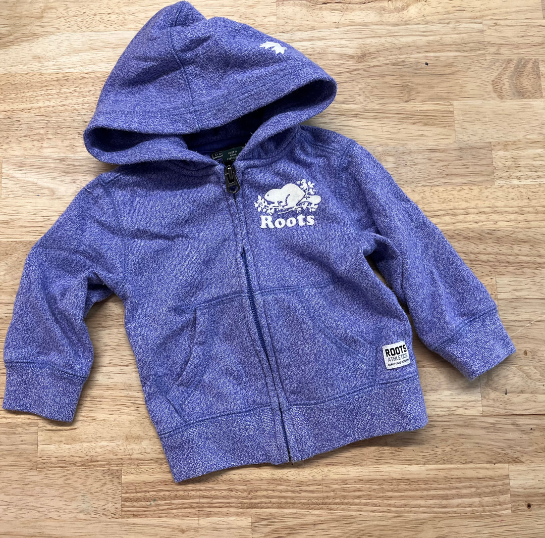 Roots 6–12M Purple Zip Hoodie
