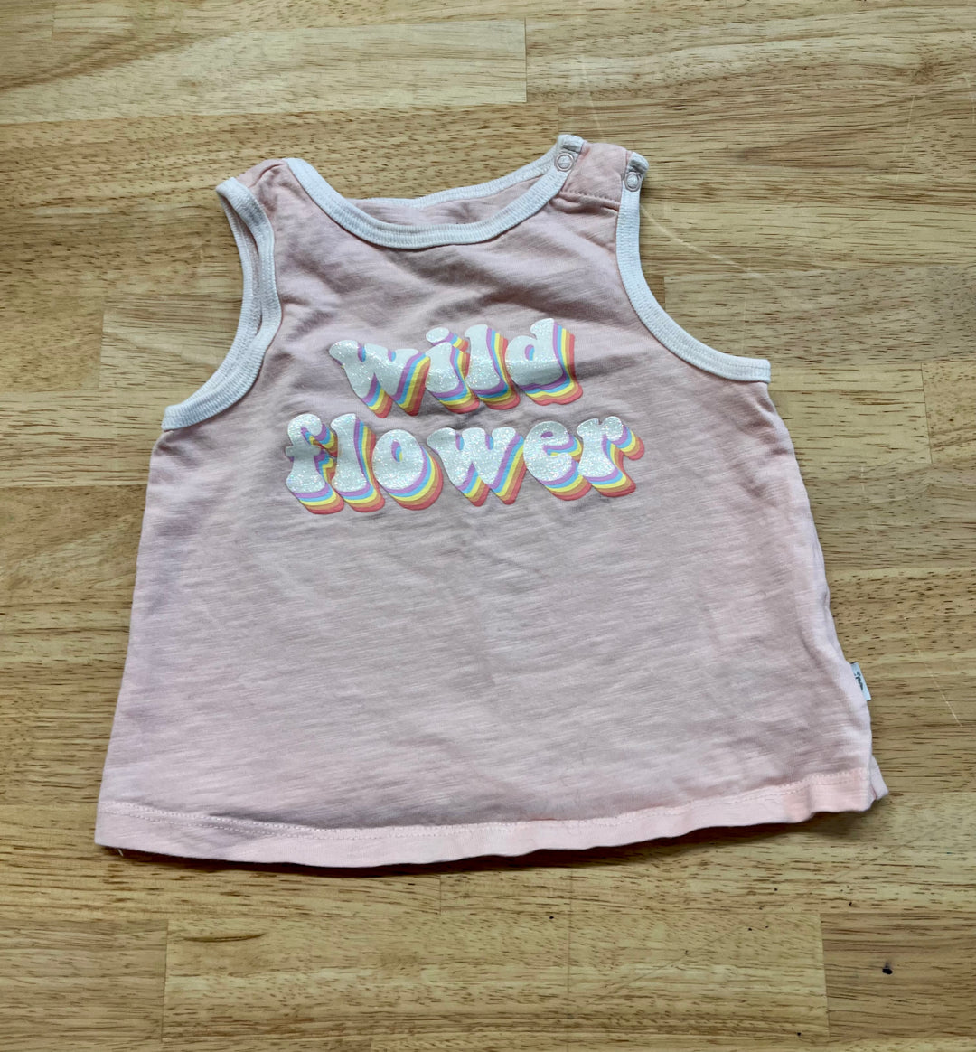 Mini Heroes 12 Month Wild Flower Tank Top