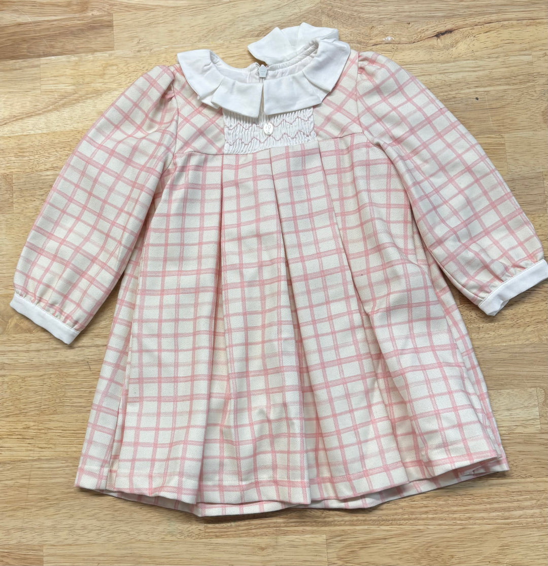 Patachou Smocked Dress – Pink Stripe – 18M
