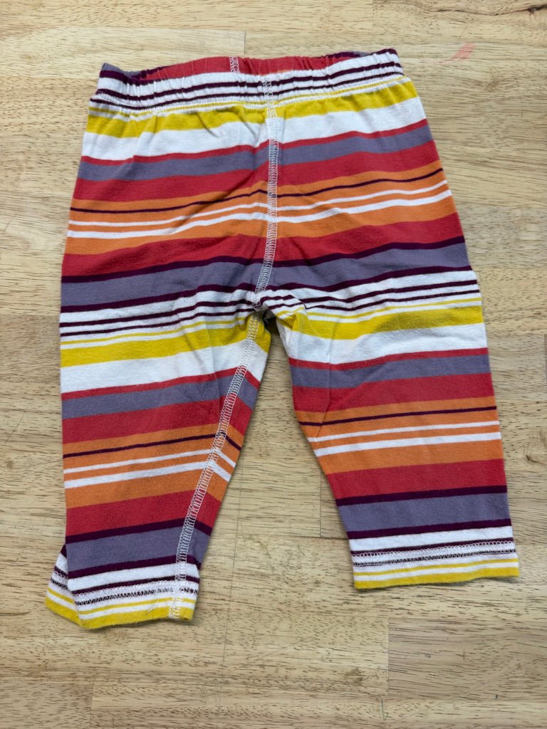 Tea Collection Red Orange Yellow Stripe Capri Legging – 12–18M | Play - Nest and Sprout-Consignment