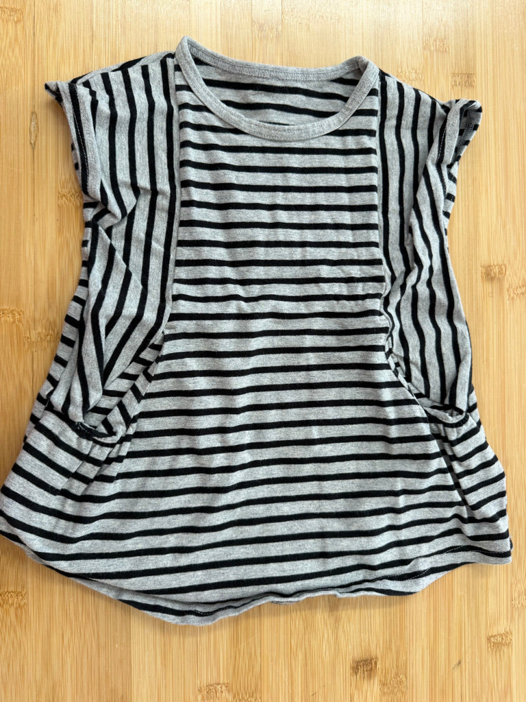 Peekaboo Beans Top – 2 | Black and Grey